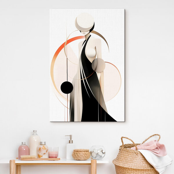 Femme en robe noire Femme en robe noire
