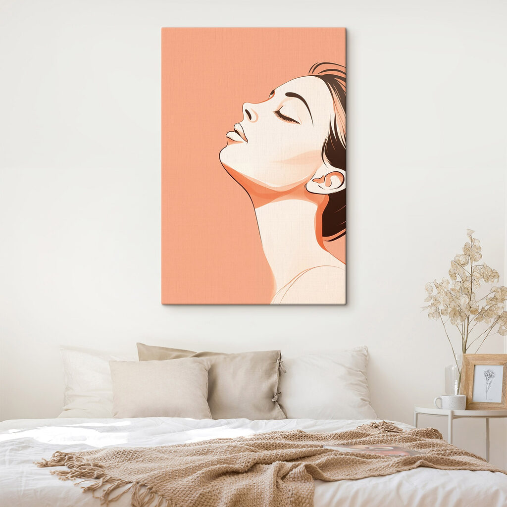 Serene expression in soft tones Serene expression in soft tones