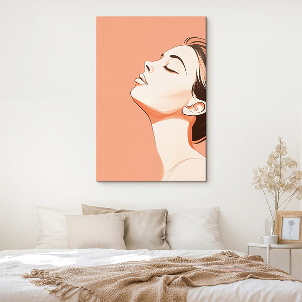 Expression sereine dans des tons doux Expression sereine dans des tons doux