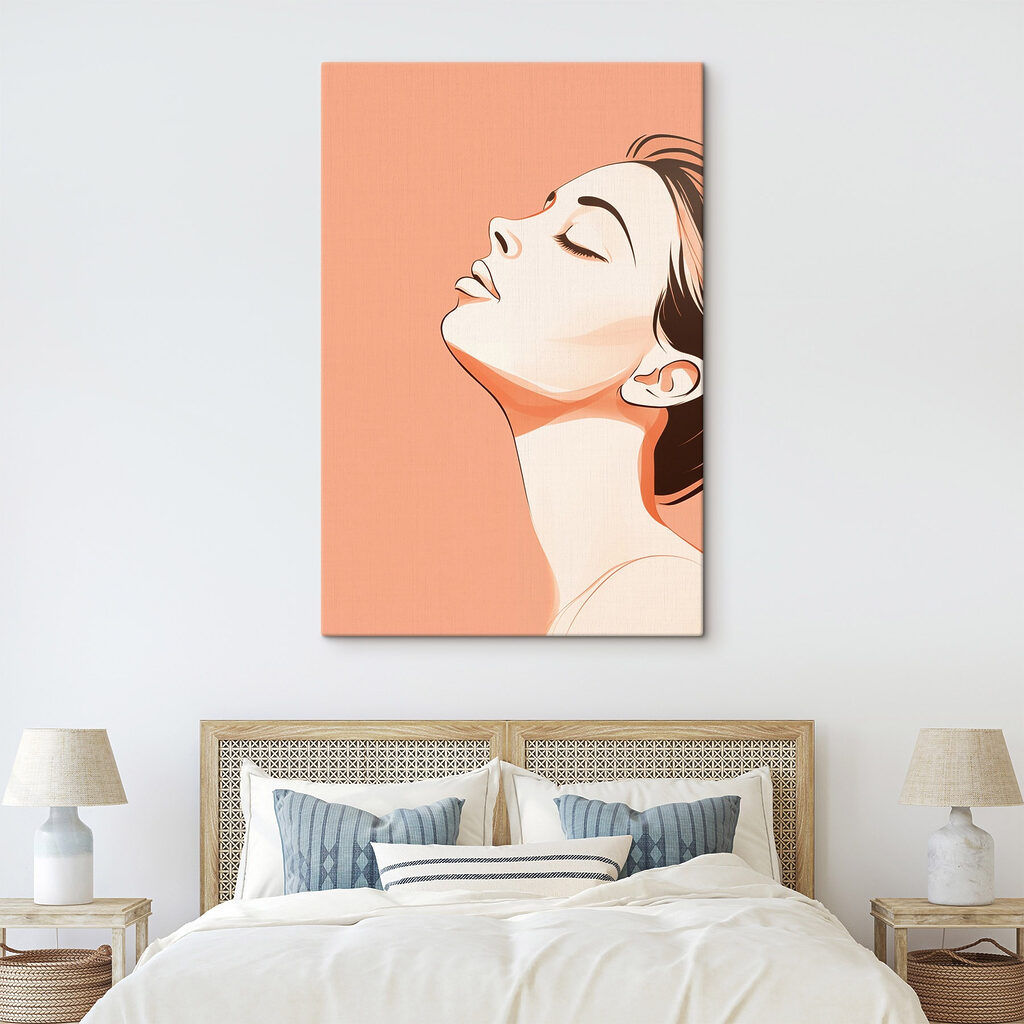 Serene expression in soft tones Serene expression in soft tones