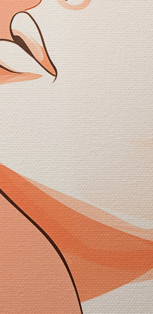 Serene expression in soft tones Serene expression in soft tones