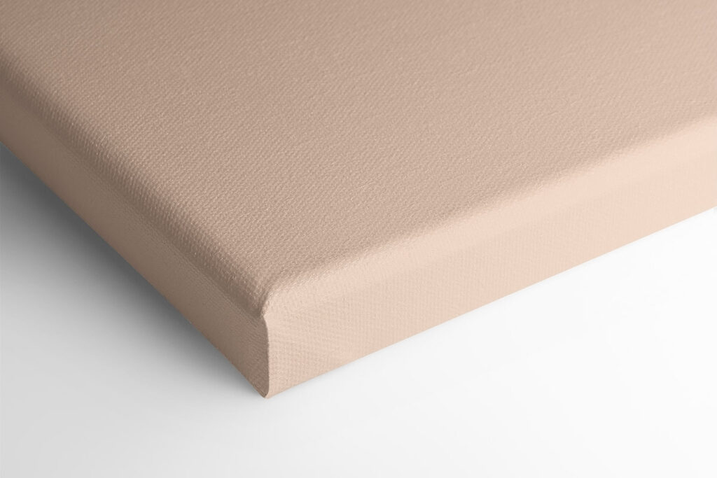 Woman with red lips and black spots on her face