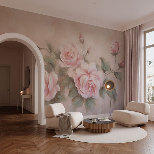 Peinture de roses roses Peinture de roses roses