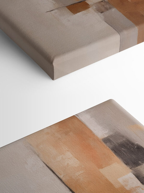 Peinture d'un mur blanc et brun Peinture d'un mur blanc et brun