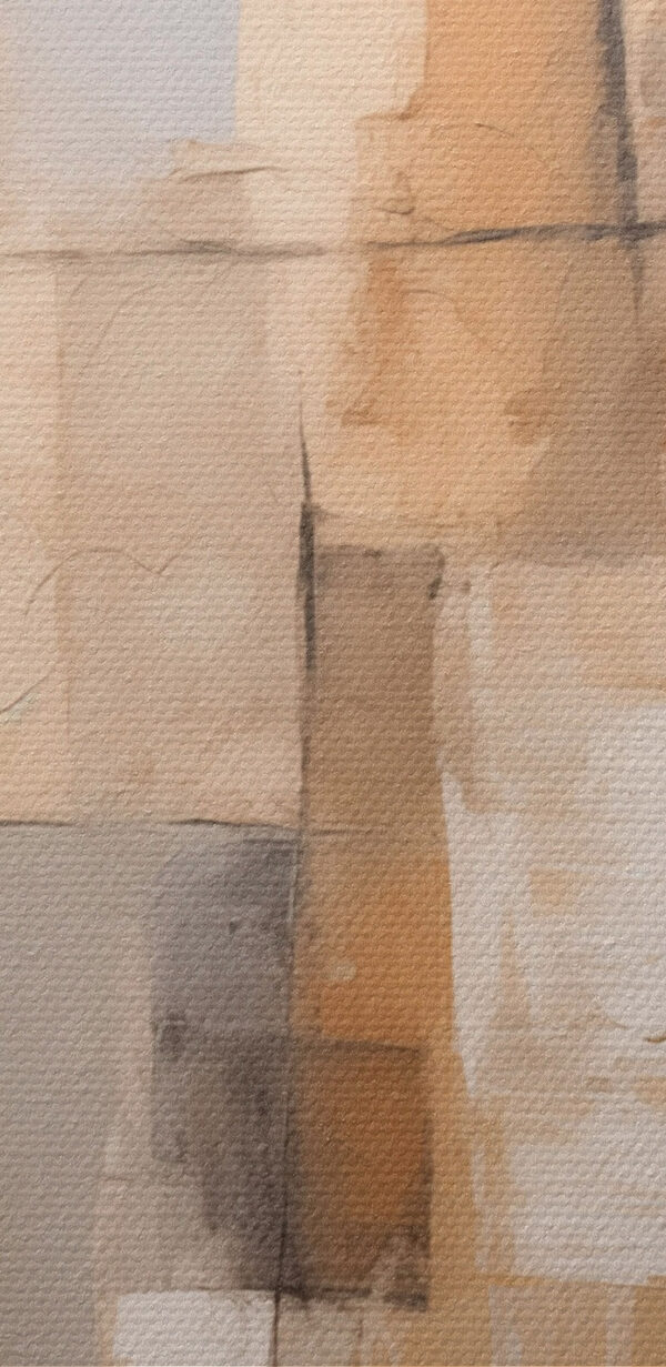 Peinture d'un mur blanc et brun Peinture d'un mur blanc et brun