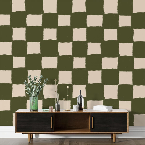 Motif à carreaux verts et blancs Motif à carreaux verts et blancs