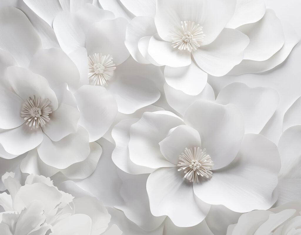 Groupe de fleurs blanches Groupe de fleurs blanches