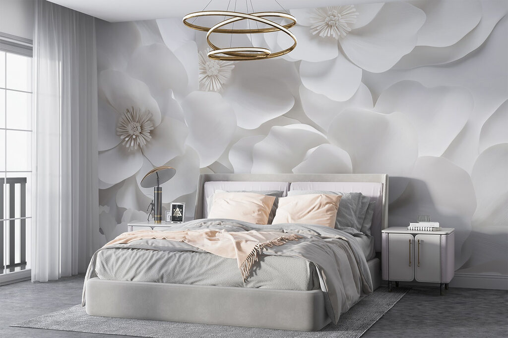 Group of white flowers Group of white flowers