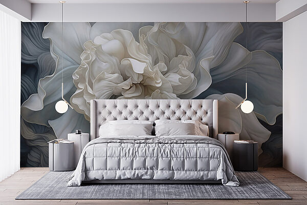 White flower with ruffles