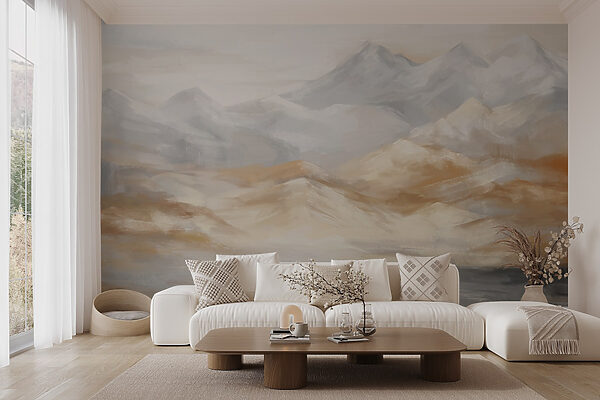 Painting of mountains and water Painting of mountains and water