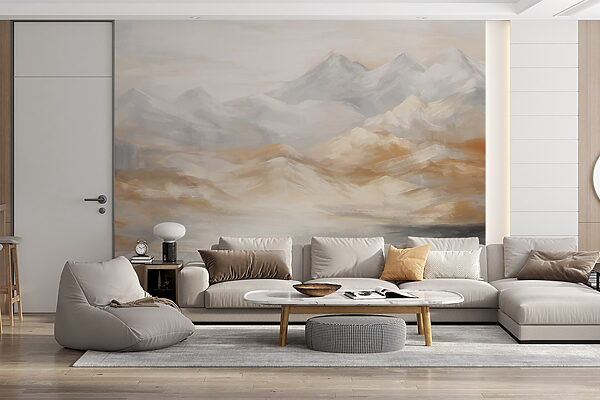 Painting of mountains and water Painting of mountains and water