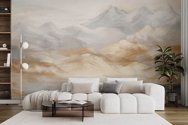 Painting of mountains and water Painting of mountains and water