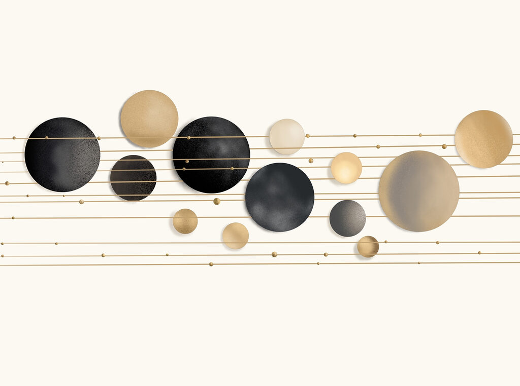 Groupe de cercles et de lignes Groupe de cercles et de lignes