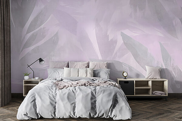 Fond blanc et violet avec des feuilles Fond blanc et violet avec des feuilles