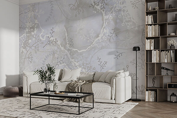 Fond blanc et gris avec des motifs floraux blancs et gris Fond blanc et gris avec des motifs floraux blancs et gris
