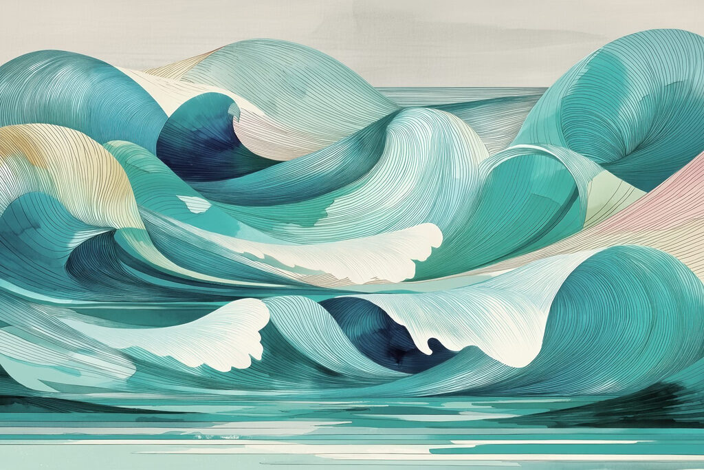 Grandes vagues dans l'océan Grandes vagues dans l'océan