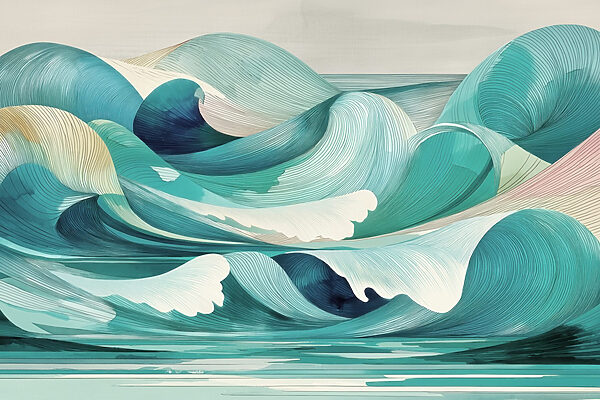 Grandes vagues dans l'océan Grandes vagues dans l'océan