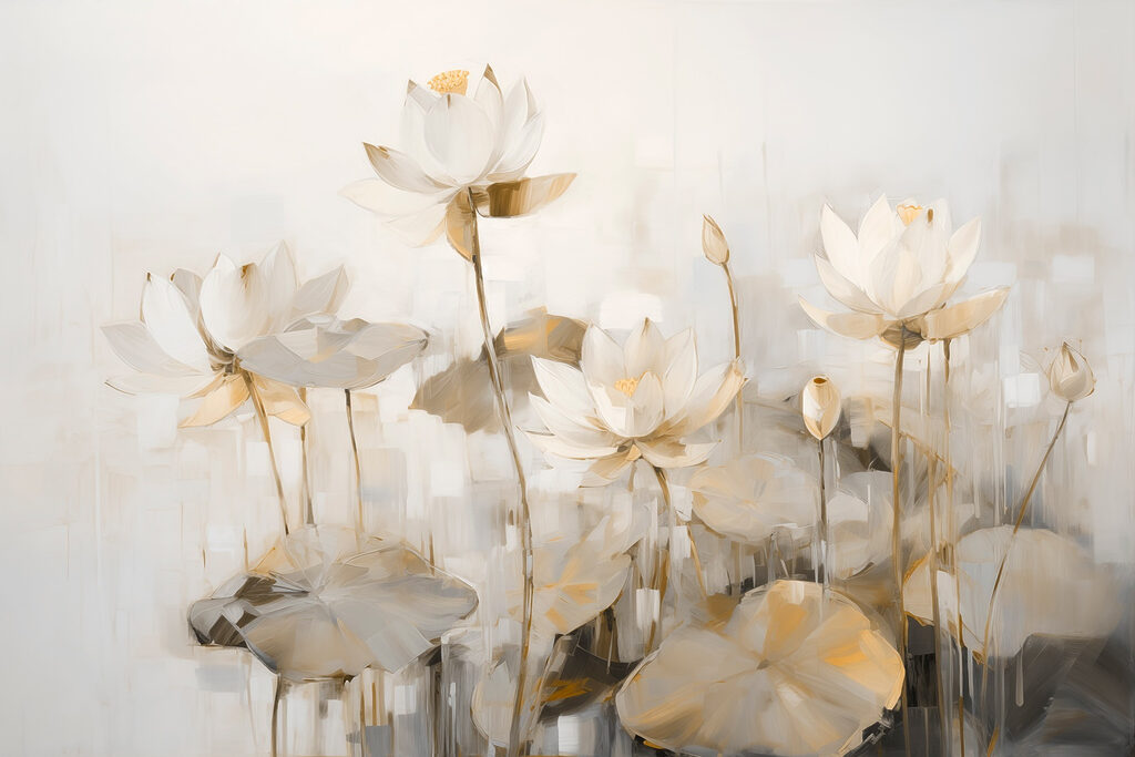 Peinture de fleurs blanches Peinture de fleurs blanches