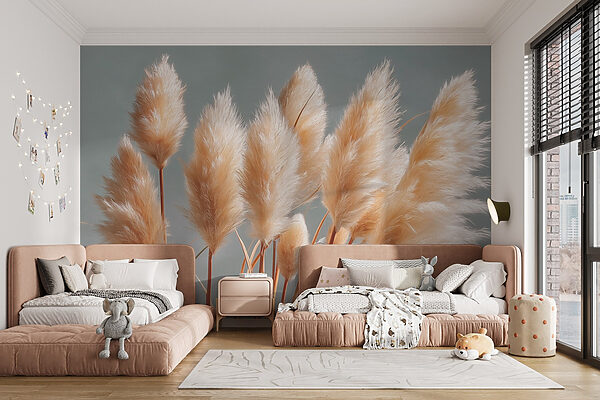 Groupe de plantes pelucheuses Groupe de plantes pelucheuses