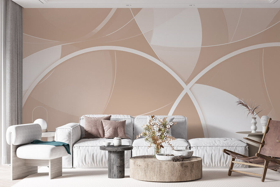 Cercles blancs et gris