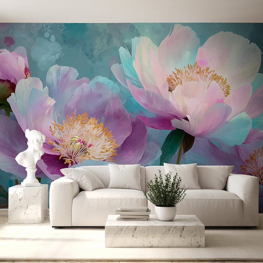 Fleurs délicates dans des tons pastel doux