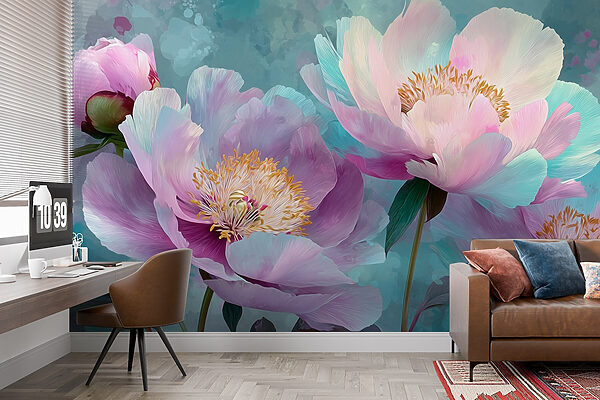 Fleurs délicates dans des tons pastel doux Fleurs délicates dans des tons pastel doux
