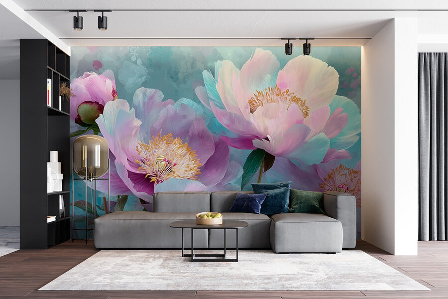 Fleurs délicates dans des tons pastel doux