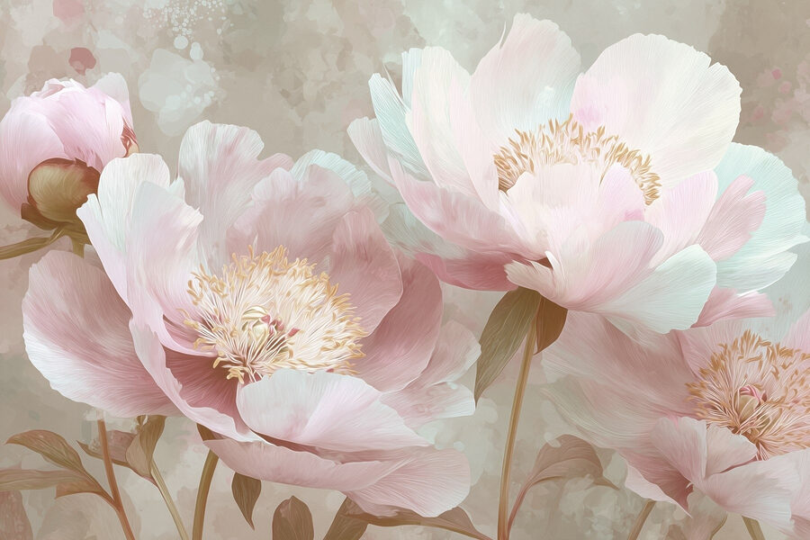 Fleurs délicates dans des tons pastel doux Fleurs délicates dans des tons pastel doux