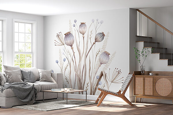 Aquarelle de fleurs et de plantes Aquarelle de fleurs et de plantes