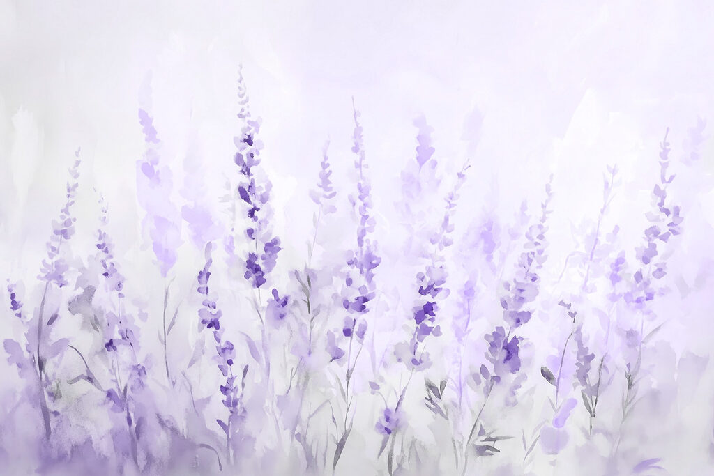 Peinture de fleurs violettes Peinture de fleurs violettes