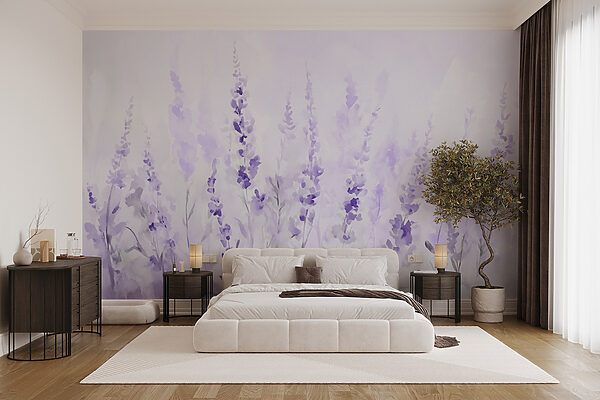 Peinture de fleurs violettes Peinture de fleurs violettes