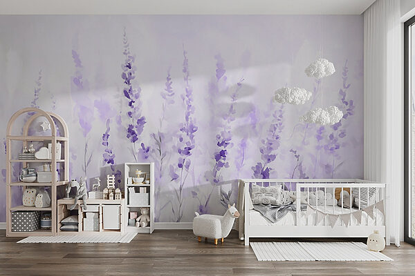 Peinture de fleurs violettes Peinture de fleurs violettes