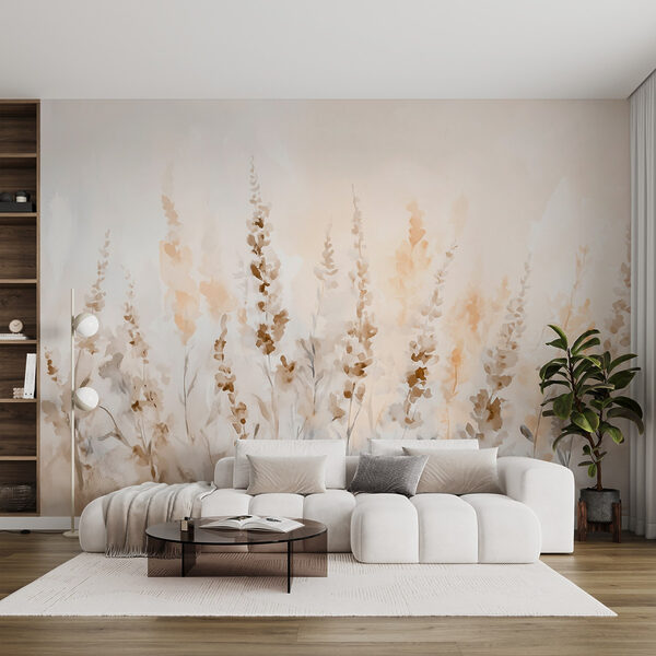 Peinture de fleurs dans un champ Peinture de fleurs dans un champ