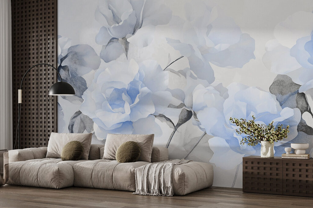 Group of blue flowers Group of blue flowers