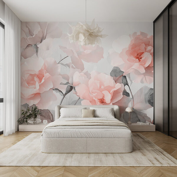 Groupe de fleurs roses Groupe de fleurs roses