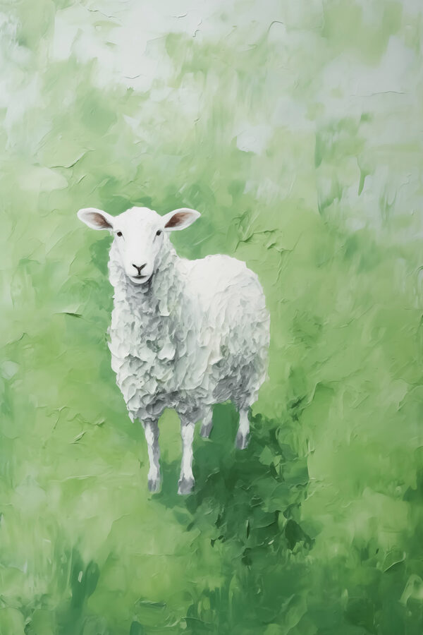 Peinture d'un mouton Peinture d'un mouton