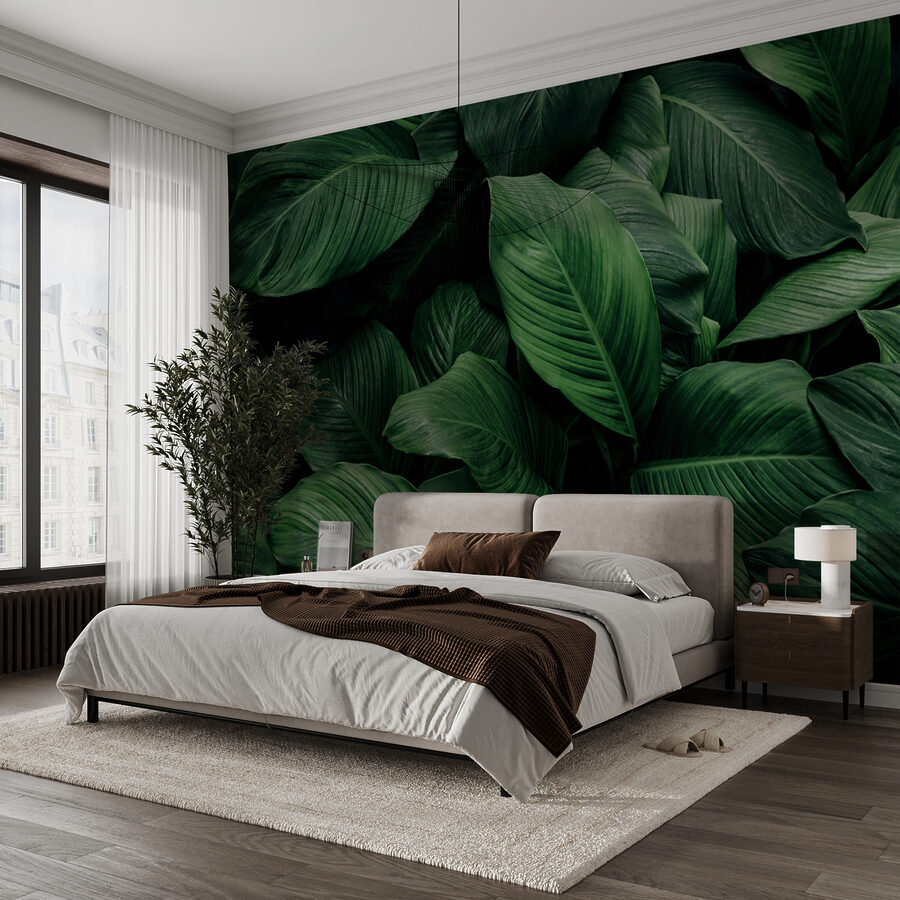 Grandes feuilles vertes Grandes feuilles vertes
