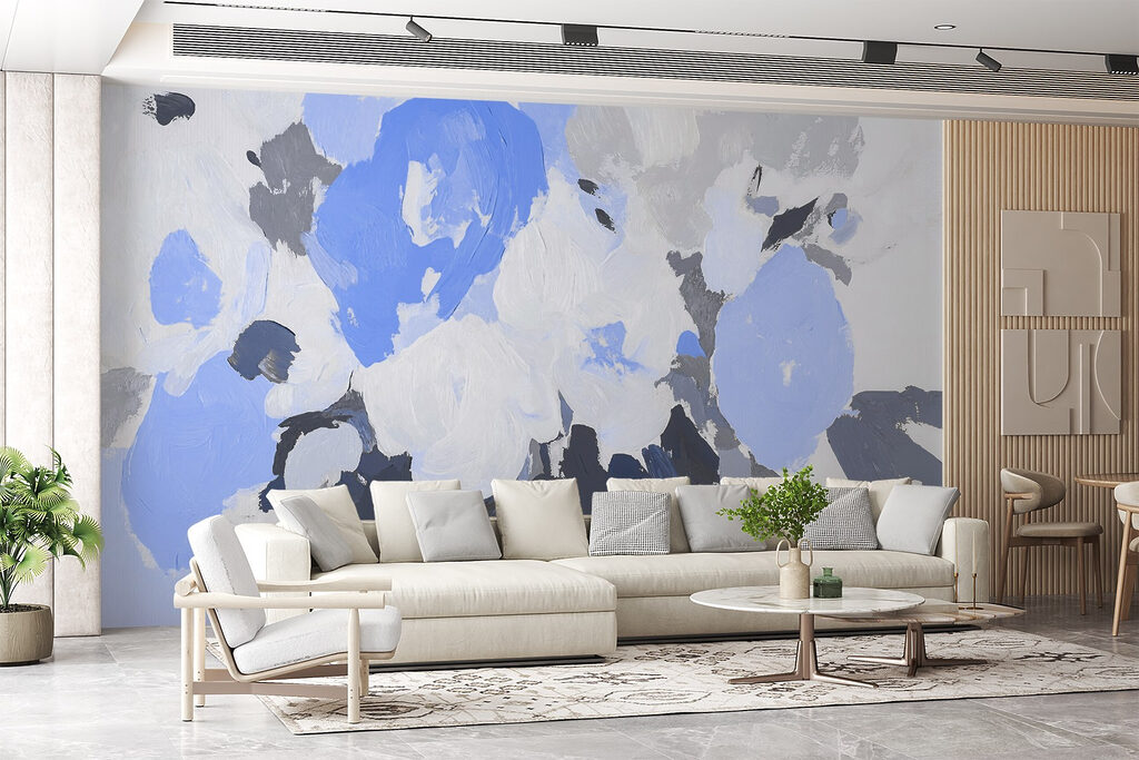 Peinture de fleurs en bleu et gris w09070v2pig2r 1024x683 - Peinture de fleurs en bleu et gris - tegory