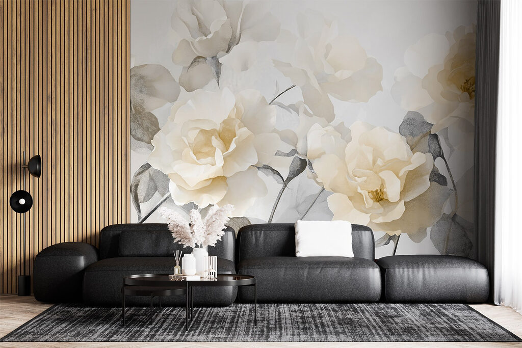 Group of white flowers