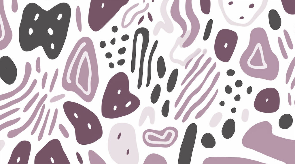 Motif de formes violettes et noires Motif de formes violettes et noires
