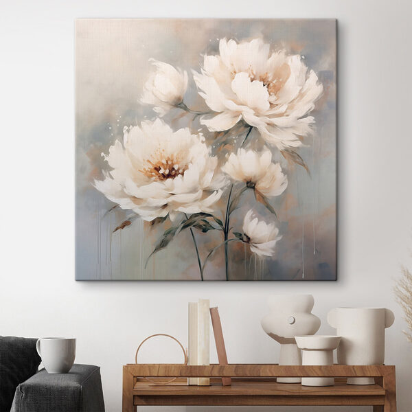 Peinture de fleurs blanches Peinture de fleurs blanches