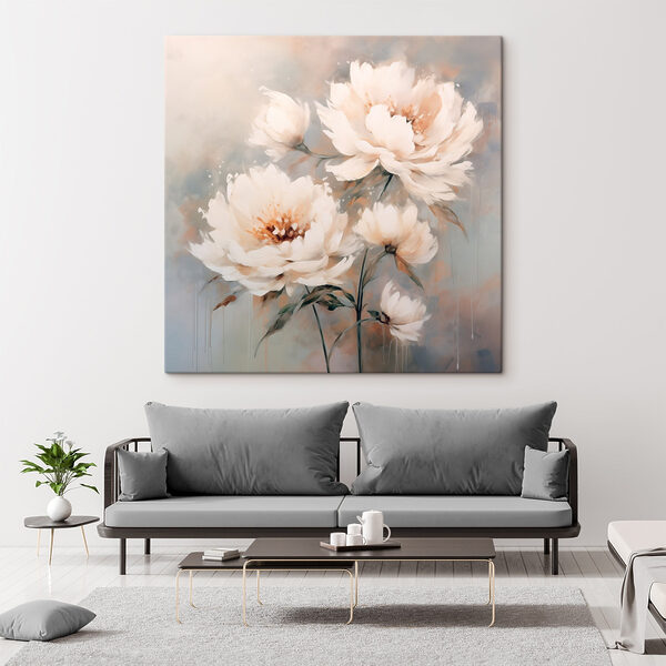 Peinture de fleurs blanches Peinture de fleurs blanches