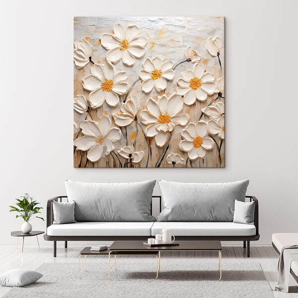 Peinture de fleurs blanches Peinture de fleurs blanches