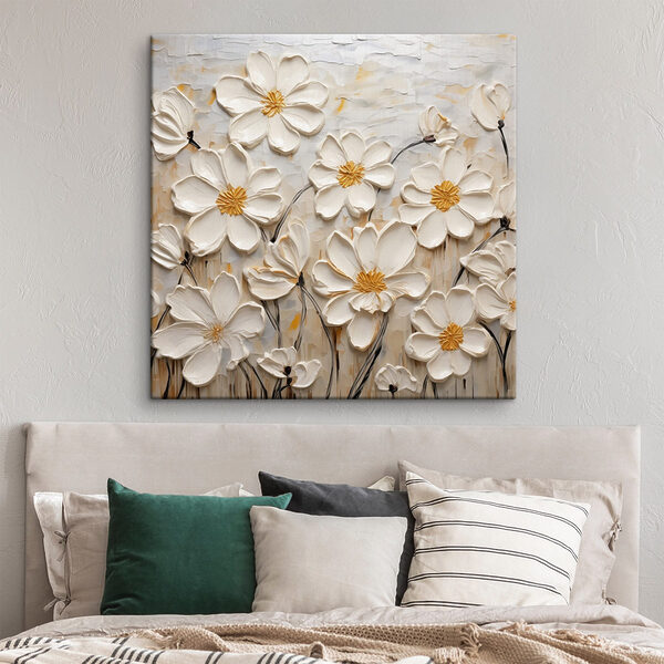 Peinture de fleurs blanches Peinture de fleurs blanches
