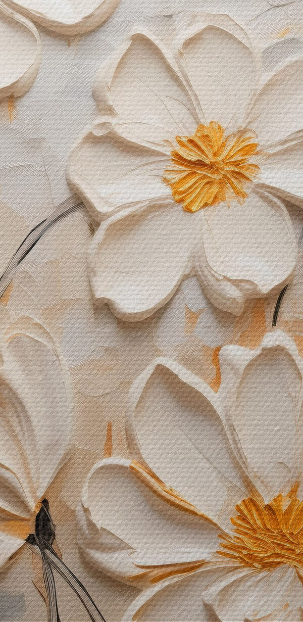 Peinture de fleurs blanches Peinture de fleurs blanches