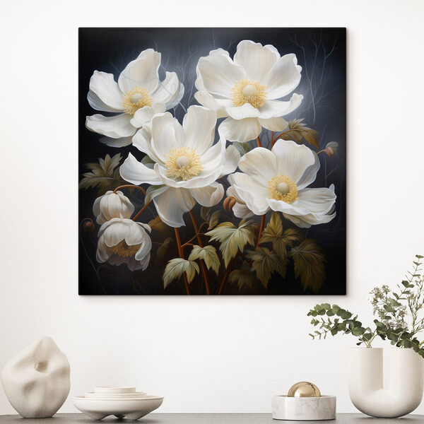Peinture de fleurs blanches Peinture de fleurs blanches