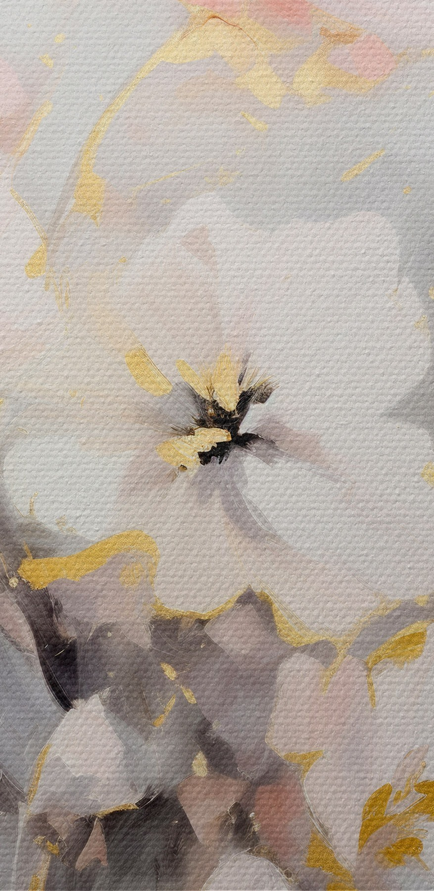 Peinture de fleurs sur une surface blanche Peinture de fleurs sur une surface blanche