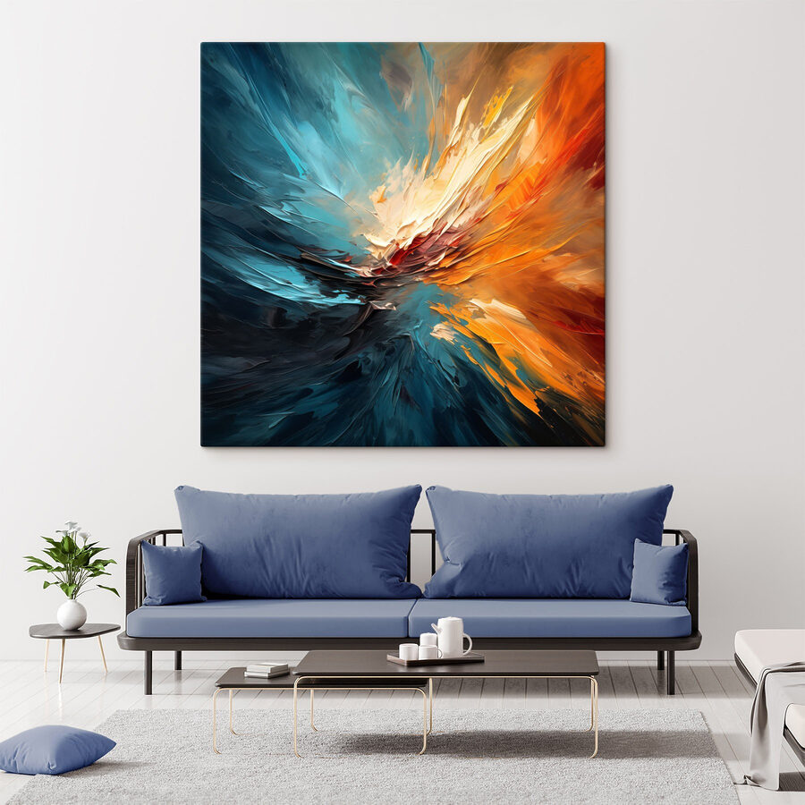 Peinture colorée d'un tourbillon