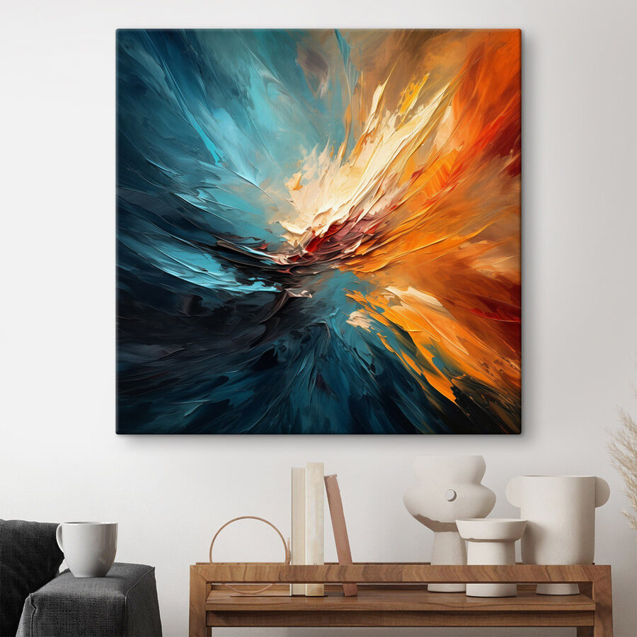 Peinture colorée d'un tourbillon