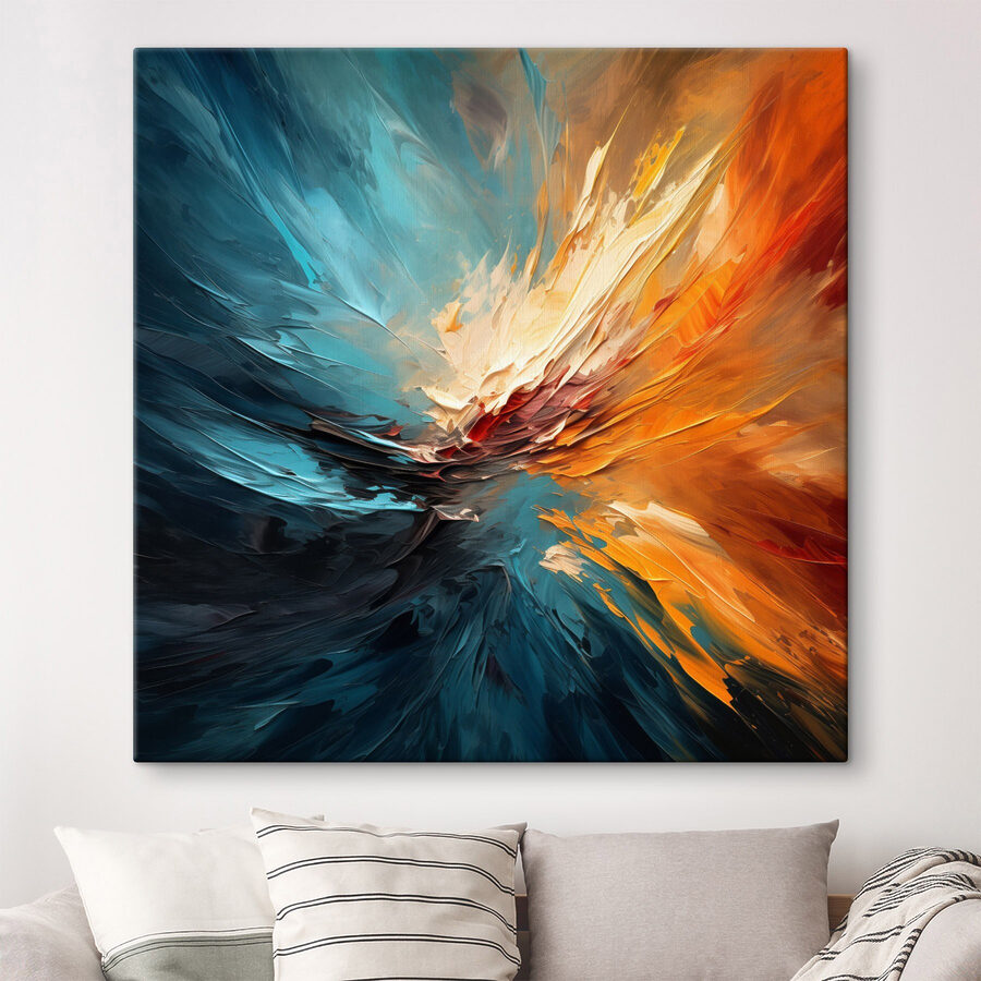 Peinture colorée d'un tourbillon